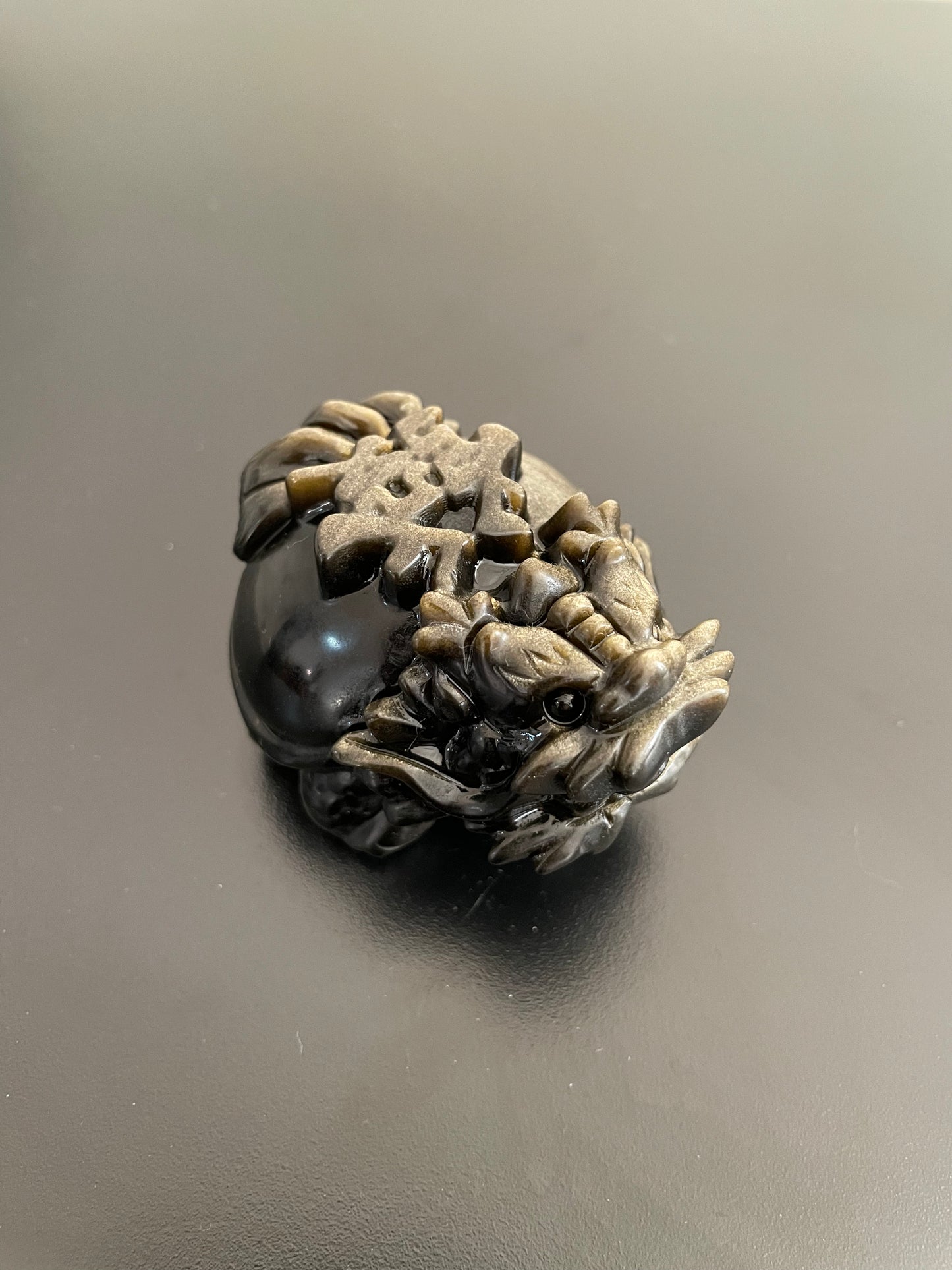 [龍年限定：金曜石龍龜] 沉穩帶金沙的暗黑法師 發