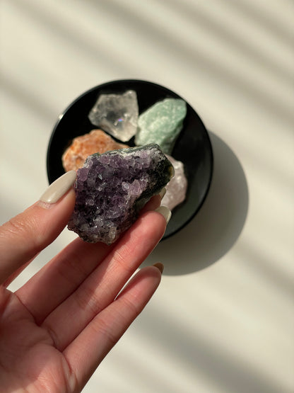 [天賜貴人套組] 烏拉圭迷你紫晶簇，祝你轉角遇貴人